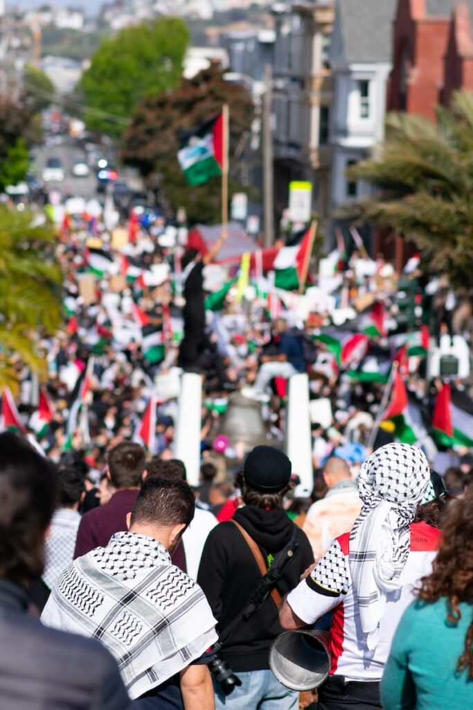 people gathering on street during daytime